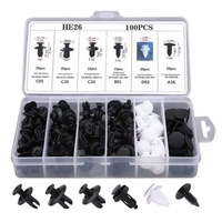Kit de clips de fixation automobile en état neuf, clips de fixation de panneau de porte mixtes, rivets en plastique, clips de fixation de pare-chocs, pièces automobiles