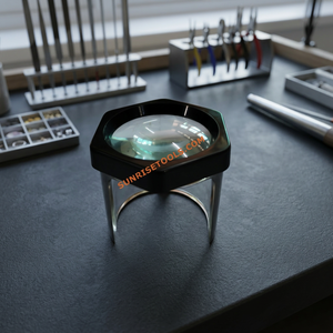 Loupe grossissante réglable en plastique de forme irrégulière avec trépied pour la testation des pierres précieuses et les outils de bijouterie - Product Image 5