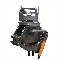 Baggermontierte Holzschneidegreifersäge Schwerlast-Hydraulik-Baumschneider mit 360° Drehmotor für 3-25t Bagger