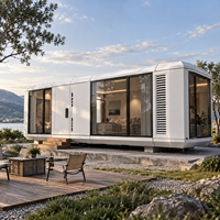 Capsule spatiale de luxe préfabriquée, maison modulaire mobile, mini-maison pour complexe hôtelier, glamping, hôtel, séjour en famille