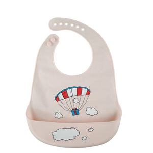 Bavoirs pour bébé en silicone imperméable à 6 boutons, réglables, à motifs de dessins animés, pour nouveau-né, personnalisables - Product Image 6