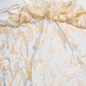 Tela de Encaje de Guipur Floral Multicolor, Encaje de Lujo con Lentejuelas y Pedrería Bordada para Vestido de Fiesta de Boda Nigeriano Aso Ebi - Product Image 6