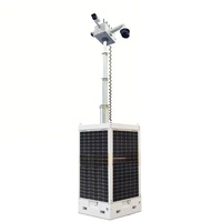 Tour de vidéosurveillance solaire Cube avec routeur Wifi 4G pour la surveillance des chantiers de construction