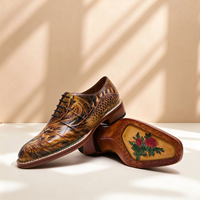 Chaussures Oxford pour hommes en cuir d'alligator véritable, motif dragon porte-bonheur dessiné à la main, pour occasions formelles, avec construction Goodyear Norvégienne