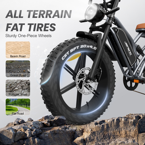 Bicicleta Eléctrica JANSNO X50, 48v 750/250W, Entrega a Domicilio, Suspensión Completa, Neumáticos Anchos, Bicicleta Eléctrica Todoterreno para Adultos, Ciudad y Carretera - Product Image 5