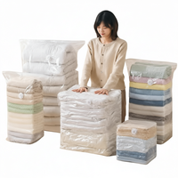 Sac de compression sous vide imperméable PA PE 120 microns, gain de place pour vêtements, couettes, chaussures de voyage, chaussettes, fourrures