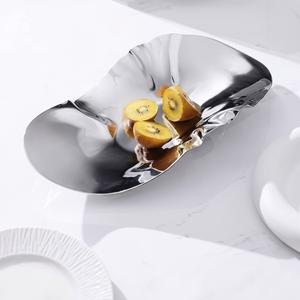 Polished Metal <b>Serving</b> <b>Tray</b> Solid Finish Elegant Design Dishwasher Safe Residential Use Food Contact Safe - Product Image 1