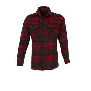 Casual Winter Breathable Anti-shrink 100% <b>Wool</b> Flannel <b>Shirt</b> Custom Size Men's Premium Quality - Product Image 1