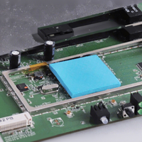 Pad Termal GPU CPU Heatsink Pendingin Lembaran Silikon Konduktif Layanan Pemotongan Ukuran yang Dapat Disesuaikan Konduktivitas Termal Tinggi