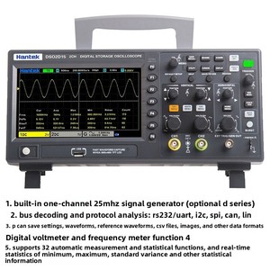 Osciloscopio Digital Hantek Preciso DSO2C10 DSO2D15 de Doble Canal y 1 Canal con Almacenamiento Digital 100M - Product Image 3