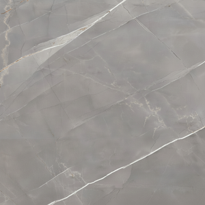 Orientbell Vitrifié (GVT) 600X1200 DR PGVT Pulpis Marbre Gris Finition Brillante Grands Carreaux Grand Mur Sol Carreaux de Porcelaine - Product Image 1
