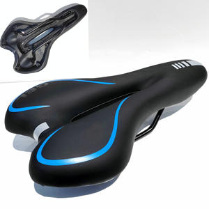 Sillín de Bicicleta de Silicona, Negro, Rojo y Azul, Asiento Cómodo para Bicicleta de Montaña con Acolchado de Gel, Unisex, para Adultos, para Todas las Estaciones - Product Image 3