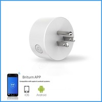 Stop Kontak Pintar Spesifikasi AS, Kontrol Suara Alexa, Pengatur Waktu, Sakelar Loop, 10A, Tahan Api, PC ABS, Tanpa Layar