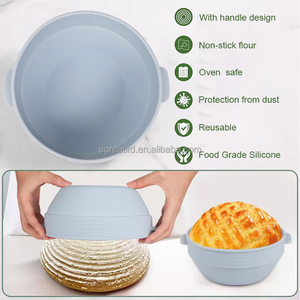 Kit de paniers de levage pliables en silicone pour la pâte à sourde, fournitures de boulangerie, outils de cuisson - Product Image 4