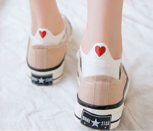 Calcetines tobilleros personalizados con logo, bordado liso y bonito para mujer y niña - Product Image 4