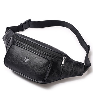 HUMERPAUL, riñonera clásica para <span class=keywords><strong>hombre</strong></span>, riñonera cruzada multifunción de cuero genuino para viajes al aire libre, riñonera duradera - Product Image 1