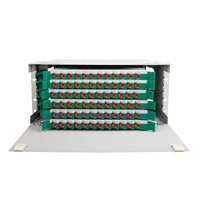 Armoire vide 19 pouces 1 2 3 4 U Rack Mount ODF 12 24 48 72 96 cœurs Cadre de distribution optique à fibre optique Panneau de brassage à fibre optique