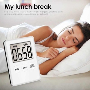 Temporizador de cocina con pantalla digital <span class=keywords><strong>LCD</strong></span> de 5 núcleos, temporizador de cocina cuadrado, cuenta atrás, alarma, reloj magnético, 1 unidad - Product Image 6