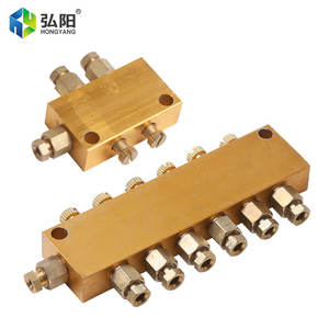 <span class=keywords><strong>Diviseur</strong></span> <span class=keywords><strong>de</strong></span> débit d'huile réglable <span class=keywords><strong>de</strong></span> type embout avec vanne à aiguille pour lubrification multipoints - Product Image 1