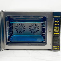 Four à convection électrique haute capacité à 4 plateaux avec écran LED et protection contre la surchauffe pour les boulangeries et les restaurants