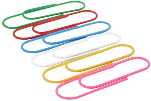 Clips en papier colorés Clips en plastique recouverts de plastique Clips en papier fins Clips en papier colorés de grande taille Marque-page pour la maison le bureau l'école - Product Image 6