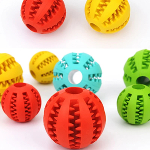 Pet Dog Toy Interactive Rubber Balls Pet Dog Cat Puppy Chew Toys Ball Teeth Chew Toys Tooth Cleaning Balls Food - Product Image 4