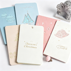Biglietti d'Auguri Personalizzati di Lusso con Stampa in Lamina Dorata per Inviti Aziendali, Festivi e di Ringraziamento - Product Image 3