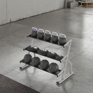 Support de Rangement pour Haltères à Trois Niveaux QLK Gym Machines, Équipement de Fitness et d'Entraînement de Force LK-084 - Product Image 3