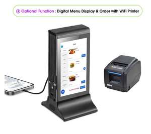 2024 meilleure vente nuage cms station <span class=keywords><strong>de</strong></span> charge <span class=keywords><strong>de</strong></span> téléphone portable portable numérique publicité affichage restaurant menu banque d'alimentation - Product Image 4