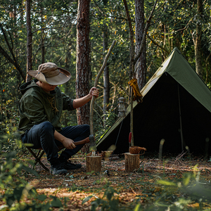 Chaise de pêche portable multifonctionnelle en tissu triangulaire pour le camping et la randonnée. - Product Image 4