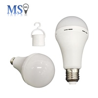 Ampoule LED rechargeable AC 220V A70 9W, lumière d'urgence 750LM 6500K, emballage personnalisable, double usage pour la maison et le camping