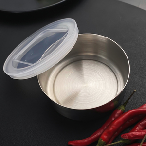 Kim loại gia vị tins Set thép không gỉ từ gia vị lọ với nắp rõ ràng cho nhà bếp BBQ - Product Image 2