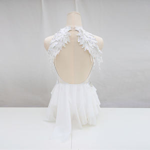 Ensemble de justaucorps de danse lyrique à impression numérique personnalisée avec jupe enveloppante pour les performances de danse de salon par Mamre - Product Image 5