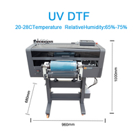 Inktime 30 CM 3XP600 Mini imprimante Dtf UV la moins chère Machine d'impression en gros Imprimantes à jet d'encre Imprimante Dtf Uv