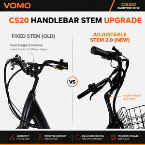 จักรยานไฟฟ้าไฮบริด VOMO ขนาด 26 นิ้ว โครงอะลูมิเนียม มอเตอร์กลาง 250W แบตเตอรี่ลิเธียม 48V จักรยานสำหรับในเมือง พร้อมระบบกันสะเทือนหน้า - Product Image 5