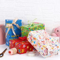 Papier d'emballage personnalisé avec logo imprimé, 80g, pour anniversaire, cadeaux pour enfants, feuilles de 50x70cm, recyclable, papier de soie pour cadre photo, personnalisé