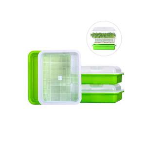 Plateau de Germination des graines <span class=keywords><strong>avec</strong></span> trous de drainage plateaux de croissance <span class=keywords><strong>à</strong></span> Double étage pour les plantes d'intérieur et de jardin - Product Image 1