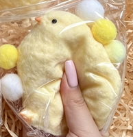 Jouet sensoriel anti-stress en TPR ultra doux en forme de poussin fait main pour enfants de 2 à 4 ans – Cadeau idéal