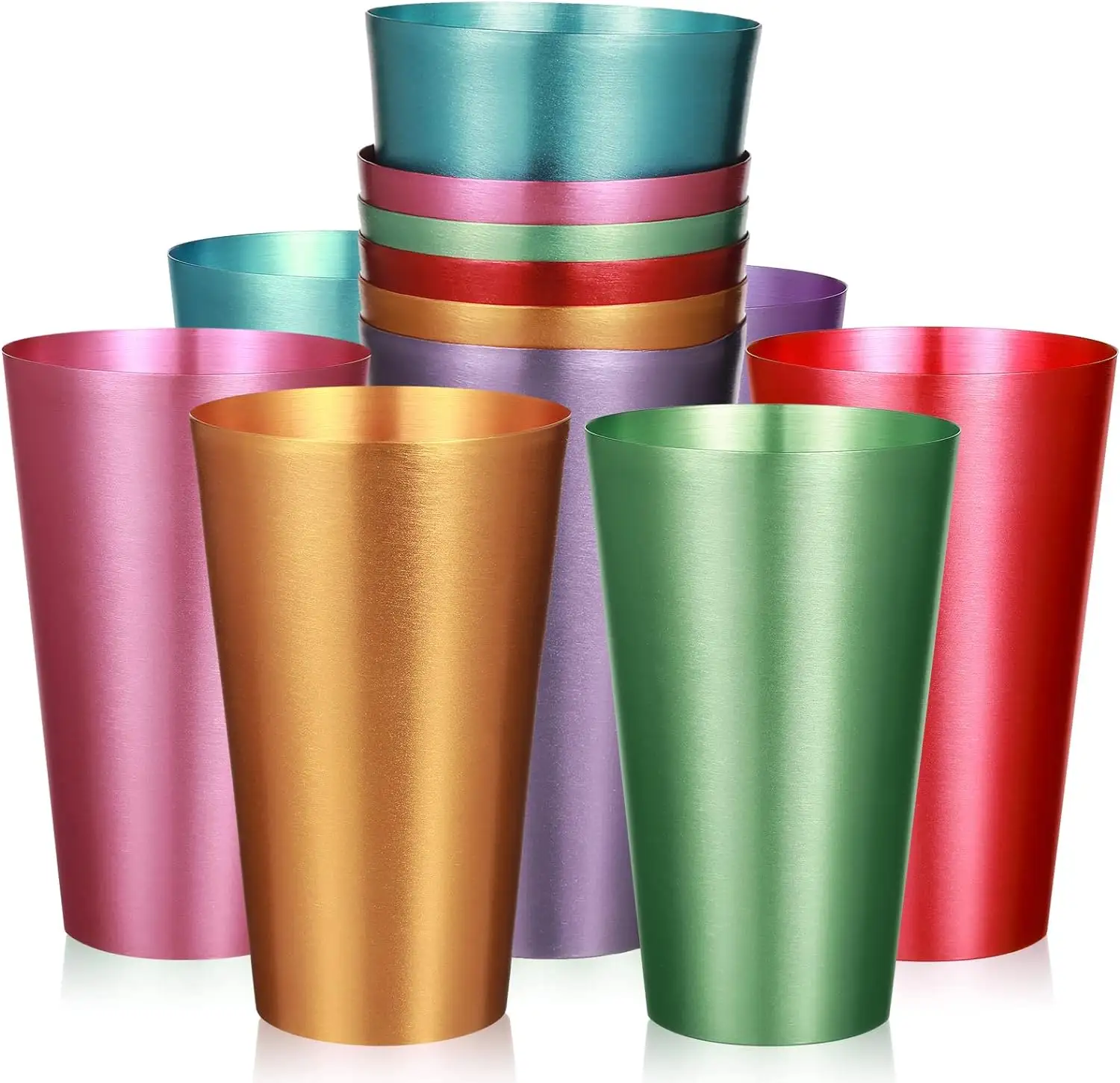 Commercio all'ingrosso tazza in alluminio da 500ml con Logo personalizzato tazza da caffè che cambia colore del bicchiere che cambia il colore della tazza in alluminio per bere a freddo