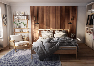 Panneau mural acoustique en <span class=keywords><strong>bois</strong></span> brossé externe en <span class=keywords><strong>bois</strong></span> élégant contemporain à <span class=keywords><strong>prix</strong></span> direct d'usine pour la maison - Product Image 6