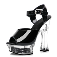 14cm exotique mariage Mary Jane chaussures impertinent exotique pôle danse décapant chaussures fétichiste Crossdresser fête discothèque reine