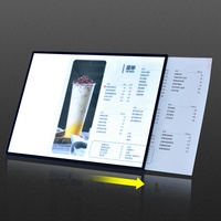 Boîte à Lumière de Table Ultra-Mince A2/A3/A4 2026 pour Menus – Idéale pour Restaurants, Boutiques, Hôtels, Salons (Vente en Gros)