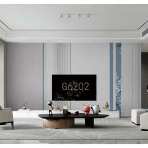 Panneau mural de décoration intérieure Aimsp, décoration murale de fond de télévision, panneau mural en pierre PVC, panneau mural en marbre - Product Image 2