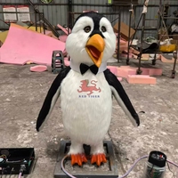 Équipement d'attractions animatronique : Pingouin de Noël réaliste de haute qualité