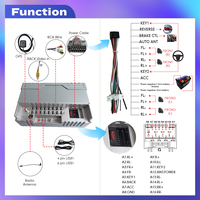 Autoradio Android 6,9 pouces 7 pouces 1 Din, système audio de voiture, écran tactile rétractable, autoradio MP5, lecteur multimédia DVD