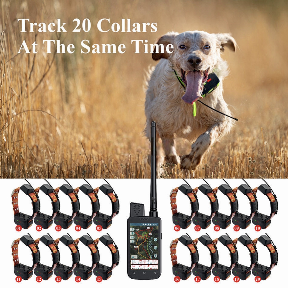 eSEEK GPS Hound Tracker 25S - Professional VHF 4G Dog Tracking Collar for Hunting Pets