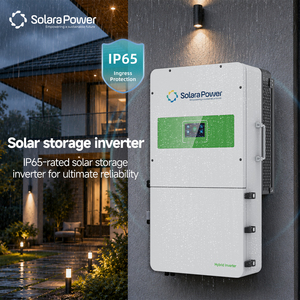 Inversor solar híbrido trifásico de 12 kVA para sistemas solares fuera de la red, versión estadounidense de 110 V, marca Solara Power, inversor de energía híbrido de 12 kW. - Product Image 3