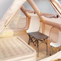 Tente de camping gonflable portable Oxford imperméable pour l'extérieur, résistante aux intempéries, quatre saisons, anti-UV, pour le voyage