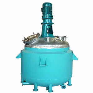 Reactor de tanque químico agitado con camisa de 1000L, hervidor de agua, recipiente de reacción de calentamiento eléctrico, reactor de resina de agitación continua, precio