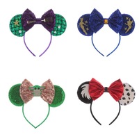 Bando kostum pesta dewasa anak, aksesori rambut lebah Halloween bando pita telinga Mouse